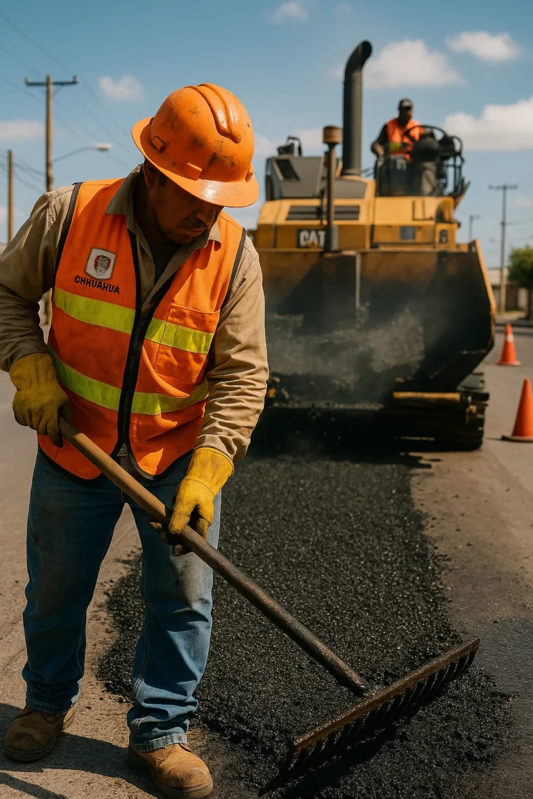 Chihuahua fortalece su red vial: más de 56 mil metros cuadrados de carreteras estatales reciben mantenimiento